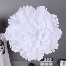 자이언트플라워 대형 실크 조화 모란 머리 웨딩 꽃 다양한 크기 DIY 꽃 배경 벽 장식, [04] 40cm, 07 WHITE_04 40cm