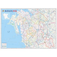 NOWMAP 忠清南道地圖 護貝 忠南 忠清道 道路全圖, 1個