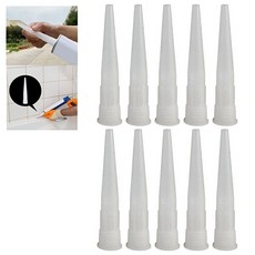 아이베란다 실리콘 꼭지 마개 코킹작업용 노즐 마개, 10개