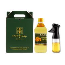 더건강플러스 해바라기유 스프레이 선물세트(선물상자) 토코페롤 함유 식용유 요리 튀김 볶음용, 1개, 1L