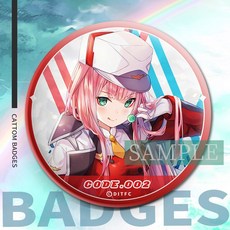 CATTOM BADGES DARLING in the FRANXX 02 動漫徽章, 1個, 02-C款