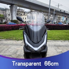 년형 PCX160 PCX125 윈드 오토바이 높이 조절 개조 설치 pcx160pcx125, Transparent 66cm