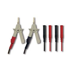 Lutron 路昌 KV-05 微歐姆計用開爾文夾 附四個香蕉插頭 90公分電纜長度, 1個