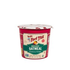 밥스 레드 밀 유기농 오트 컵 크랜베리 오렌지 1컵 (1 Bob's Red Mill Organic Oat Cup Cranberry Orange 1 cup (Pack of 1, 1개, 70g