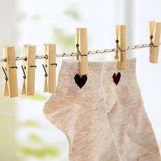 미니 나무집게 20p 세트 포토걸이 1, 단품