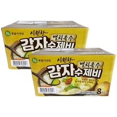 이가자연면 멸치육수 감자 수제비, 186.5g, 16개