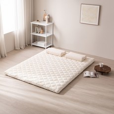 아씨방가구 핸디 오가닉 65T 토퍼 매트리스 MS, 아이보리, 65mm