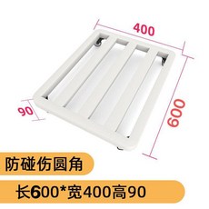 이동 대형 받침대 메탈 이동화분 베란다 설치높이 백색 철심 대형화분받침 화분 흑금드릴, 펄 화이트 40 60 9cm 업그레이드 골드드릴, 1개