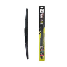 雨盾 超撥水鍍膜三節式矽膠雨刷, 100%日本天然超淨級矽膠, 耐酸雨抗UV, 耐熱抗氧化, 16吋, 適用於大部分車輛，特別是採用「鉤式接頭」的日系車款