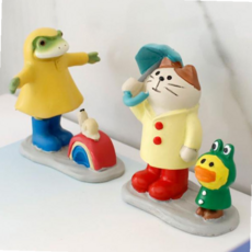 인형 거실꾸미기 거실인테리어 꾸미기 개구리인형 장식용 선반 인테리어소품 장식 동물인형 테이블 탁자, 본상품