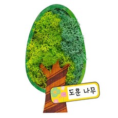 만들기 원목 둥근나무 스칸디아모스 장식만들기, 본상품