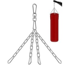 Yes4All 펀칭백 행거 스테인리스 스틸 회전 체인 헤비 백 체육관 스윙 그네 및 해먹용 스냅 후크 4개 포함, Wood Beam Hanger only