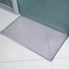 현관흙털이발판 철망 깔개 현관 현장 매트 코일, 1개, 6. 40x70 라운드 고밀도형 1cm