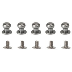 공예 금속 스터드 20 손잡이 스님 네일 버클 세트 리벳 6MM 7MM 단추 합금 머리 8MM 압정 가방 4MM 라운드 나사 5MM 가죽, nd 4mm, Ancient silver