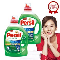 퍼실 딥클린 파워젤 플러스 9중효소 겸용 액상세제 본품, 2.7L, 2개