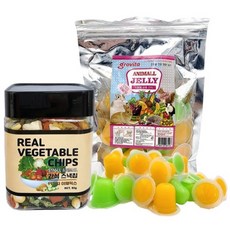 그로비타 소동물 간식 세트 : 젤리 20p + 11가지 야채, 90g, 1개