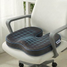 잔온 치질방석 고밀도 메모리폼 장시간 꼬리뼈 방석, 그레이