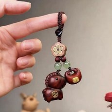 말 재물을 부르는 열쇠고리 자동차 키홀더 키링 가방 액세서리 소품, 사진색, 1개