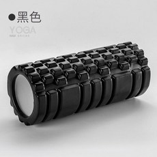 YOGA BRICKS 33cm EVA 瑜珈滾筒 月牙浮點泡沫按摩棒, 黑色, 1個