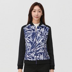 엘르골프 여성 시즌 패턴 플리스 점퍼 6H81354