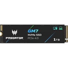 Acer 프레데터 GM7 TB SSD M2 2280 PCIe Gen 4 x NVMe 20 읽기 속도 최대 7400MBs 노트북 데스크탑 및 PS5용 내장 PC 솔리드 스테이트, GM7 1TB