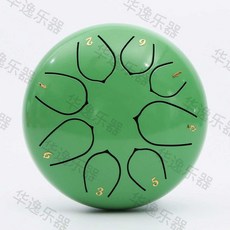 6인치 8음계 스틸 음계 악기 뮤직 텅드럼 행드럼 풀패키지, 1개