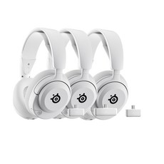 Steelseries 賽睿 Arctis Nova 5 無線耳機 快速充電 收放式麥克風 多平台相容 耳麥 耳機麥克風, 白色-PS版, 主商品