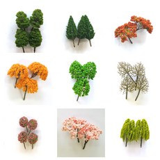 나무모형 39종/건축모형 디오라마 조경재료 모형나무, 34.봄 벚꽃나무 모형-9cm 2개입/T-41