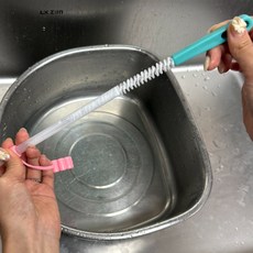 주방세척 텀블러 빨대청소 브러쉬 2종세트 세척솔