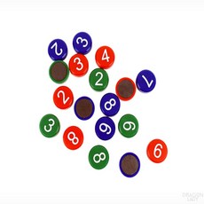 숫자 자석 1-10 학습용자석 냉장고자석 자석숫자, 빨강, 1개