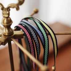 리본빌 자카드리본 10마 자수리본 레이스 스트랩 DIY 9M, 1개, A. 폴리쉬 사선 10mm폭(옐로그린)