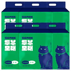 네네린도 집사픽 고양이 두부모래, 1세트, 60L, 13. 초극세입자_무향