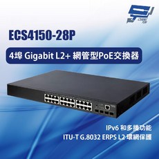 Edge-corE Edgecore ECS4150-28P 24埠 Gigabit L2 網管型 PoE 交換器, 1個