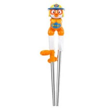 에디슨 뽀로로 스텐 젓가락 1단계 오른손용, ORANGE, 2개