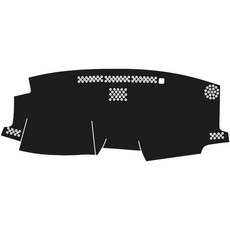 e系列汽車用品 2020年11月 SIENNA 專用 儀錶板避光墊 防曬 隔熱 龜裂 遮陽 反光 保護墊, 黑色, 2020年11月SIENNA小抬頭  (長度3-4mm)