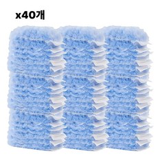 호환가능 일회용 정전기 먼지털이 리필 대용량 (코스트코 스위퍼 더스터 스카치브라이트 코멧 기타 등등 브랜드 호환 가능), 40개, 블루
