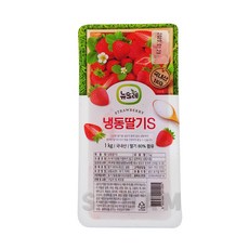 [소담푸드] 뉴뜨레 냉동딸기S 1kg / 국산 가당딸기 딸기청 드라이아이스 포장, 4개