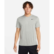 나이키 nike 드라이 핏 피트니스 티셔츠 M 텀블드 그레이 플랫 실버 헤더 블랙 DX0990-063