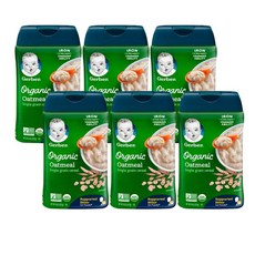 Gerber 1st Single-Grain Oatmeal Cereal 거버 1단계 싱글 그레인 오트밀 시리얼 8oz (227g) 6팩, 1, 227g, 6개