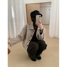 HUESTUDIOS 羊毛混紡翻領短款外套，時尚修身顯瘦，兩色可選