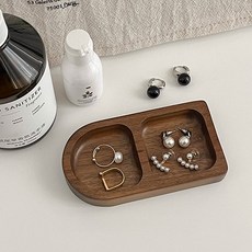 원목 액세서리 수납함, 두 칸, 1개