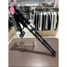 노스페이스 25SS 공용 트레킹등산 4단 스틱 양손 세트 NA5SR00A 598688, 블랙