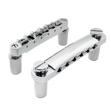 Musiclily ABR-1 타입 Tune-O-Matic 기타 용 브릿지 스톱 테일 피스 세트 크롬