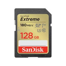 SanDisk 익스트림 SD카드 180MB/s 128 GB, 1개, 128GB