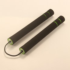 海綿雙節棍 新手練習 兒童武術訓練器材, 外黃內黑, 1個