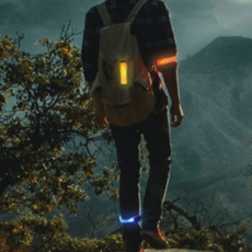 led 스포츠 팔찌 발광 야광 암밴드 야간 스포츠 밴드 조깅 건전지 야간용 스트랩 교체 활동 장비 러닝 반사, Blue