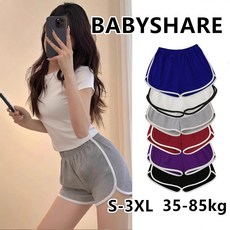 Ladyshare 韓版運動短褲 彈性居家休閒短褲 跑步運動睡褲 寬褲 真理褲