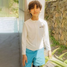 내셔널지오그래픽 KIDS K252URG630 그래픽 래쉬가드 집업-1 IVORY 5007448608 1449508