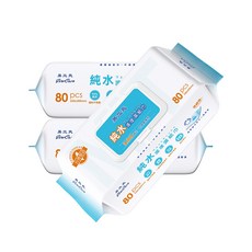 易立爽 純水護理濕紙巾 加厚加大 雙面設計 台灣製造, 3個, 80, 1g