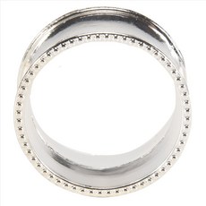 아연 합금 구슬 구슬 냅킨 고리 섬세한 냅킨 버클 (은), 은